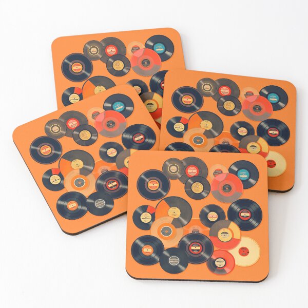 Item preview, Retro Vinyl Records Art designed and sold by GoodOldVintage.