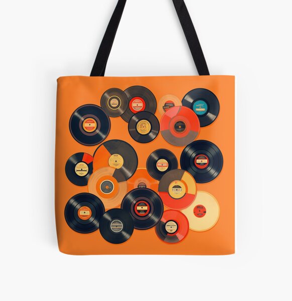 Retro Vinyl Record - Vintage Vinyls LP Record Tote Bag