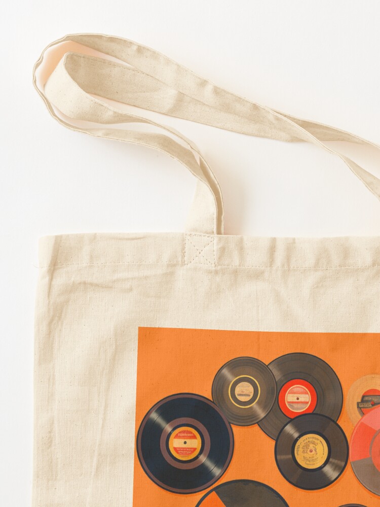 Old School Vinyl Record Tote Bag