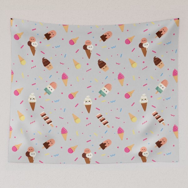 Item preview, Adorable Ice Cream Pattern: Embracing the Delights of Summer designed and sold by mimo-Eshop.
