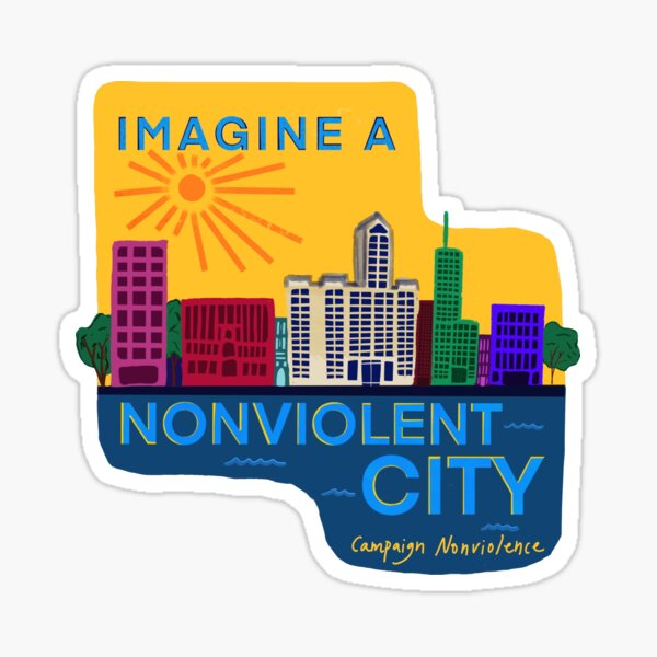 Item preview, Nonviolent Cities Graphic designed and sold by paceebene.