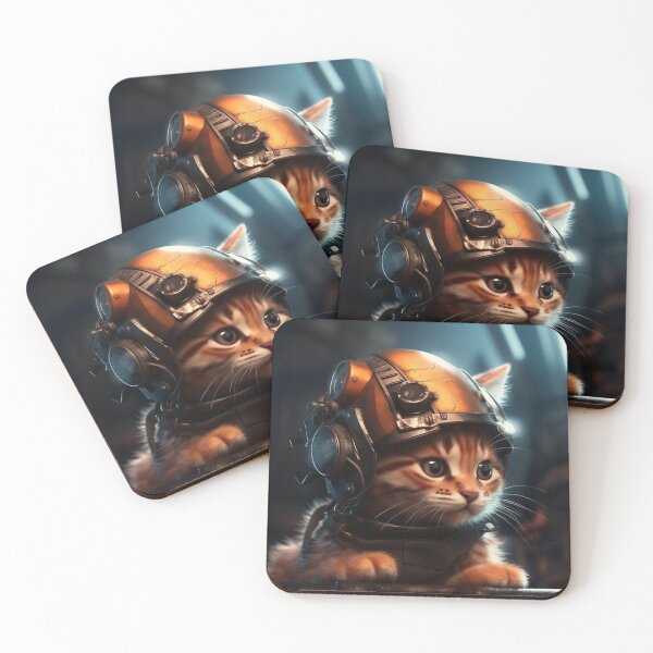 Item preview, cyberpunk dieselpunk cat designed and sold by nolutsch.