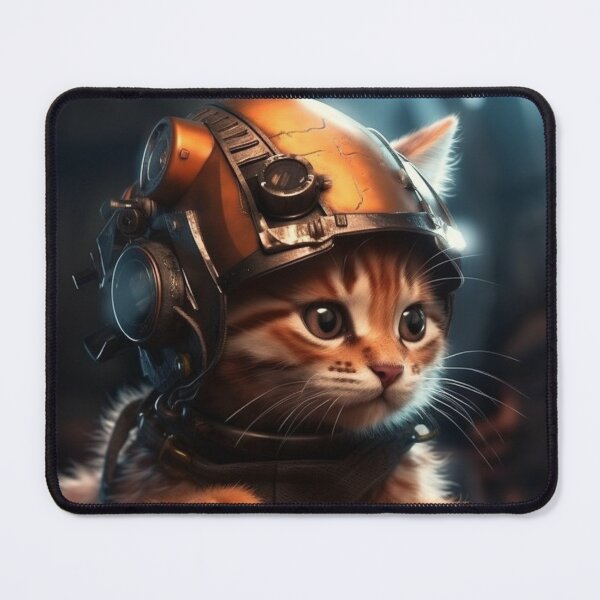 Item preview, cyberpunk dieselpunk cat designed and sold by nolutsch.