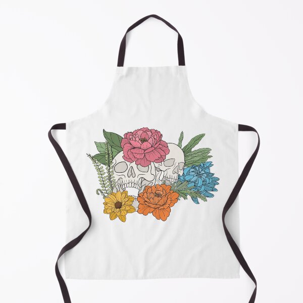 Item preview, Blooming skull designed and sold by LuckyFrogDesign.