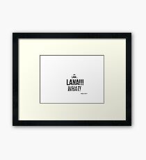 Danger Zone! Framed Print