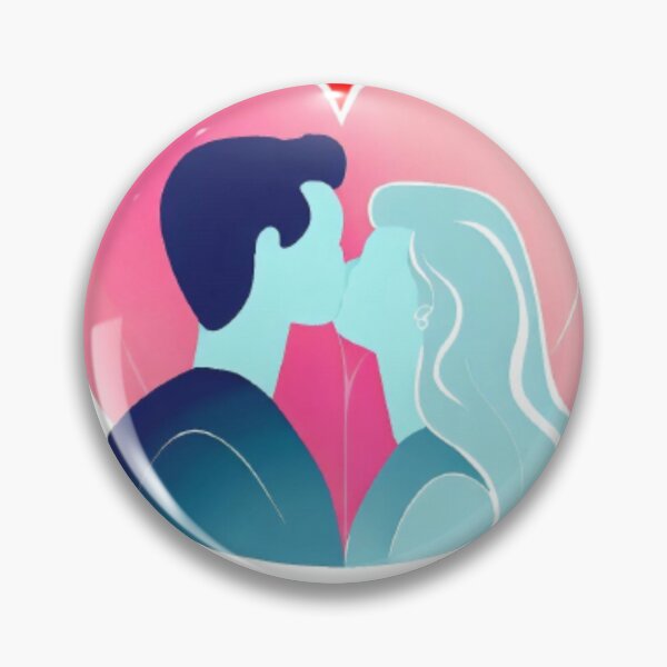 Item preview, Kiss of two people against a background of pink heart frame heart designed and sold by JaroDesign2023.