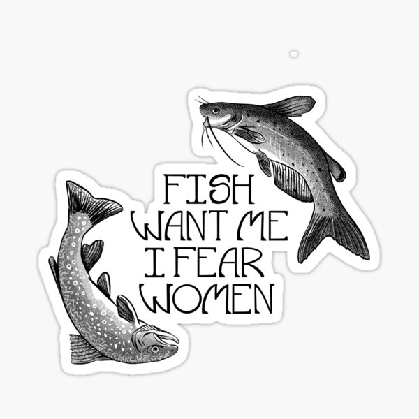 Funny Bass Fishing For Men Fish Fear Me Sticker for Sale by