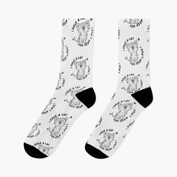 Item preview, I HAVE A CAT - I DON'T NEED YOU designed and sold by Inked-Attire.