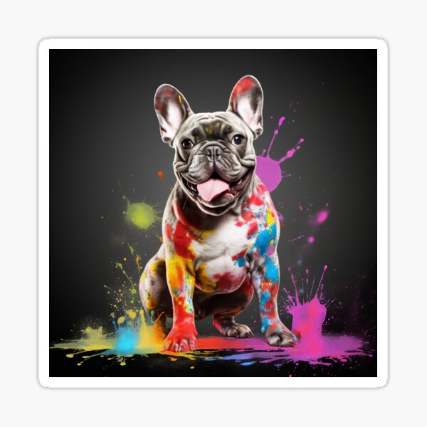 colorful brick frenchie, brick dog, french bulldog made of colorful bricks,  brick french bulldog, building blocks Art Board Print for Sale by  livelovewoof