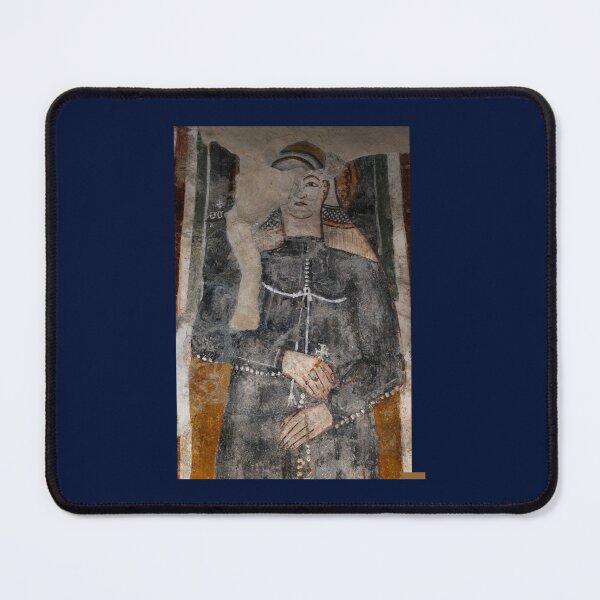 Item preview, Grey Lady Saint in medieval fresco in Lombardy designed and sold by elmmell7.