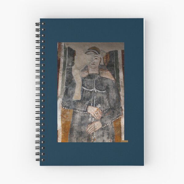 Item preview, Grey Lady Saint in medieval fresco in Lombardy designed and sold by elmmell7.