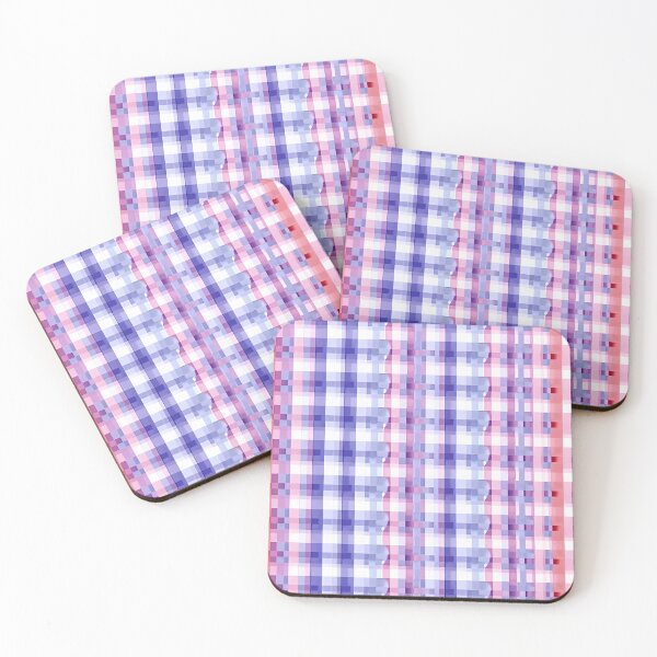 Item preview, Pixelated Gingham layered pattern designed and sold by SweetWhiskers.