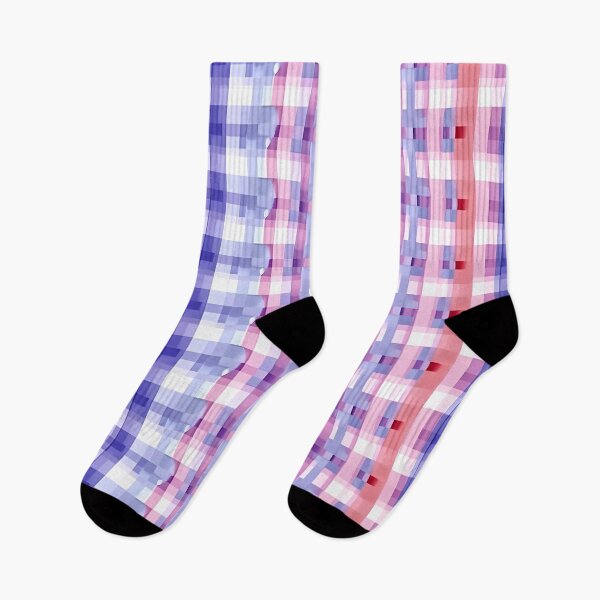 Item preview, Pixelated Gingham layered pattern designed and sold by SweetWhiskers.