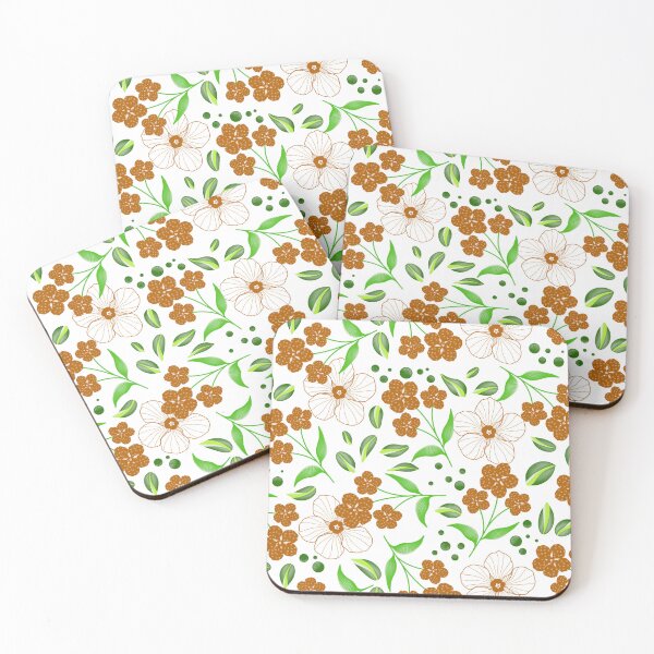 Item preview, Brown Forget-Me-Not Flower - White designed and sold by JaselviiStudio.