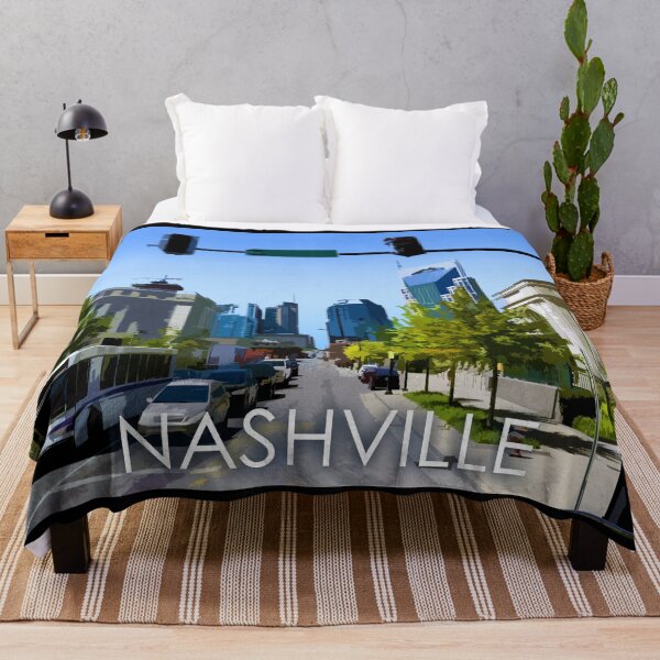 Item preview, Nashville, Tennessee, City, Skyline, USA, Travel Print designed and sold by summattodraw.