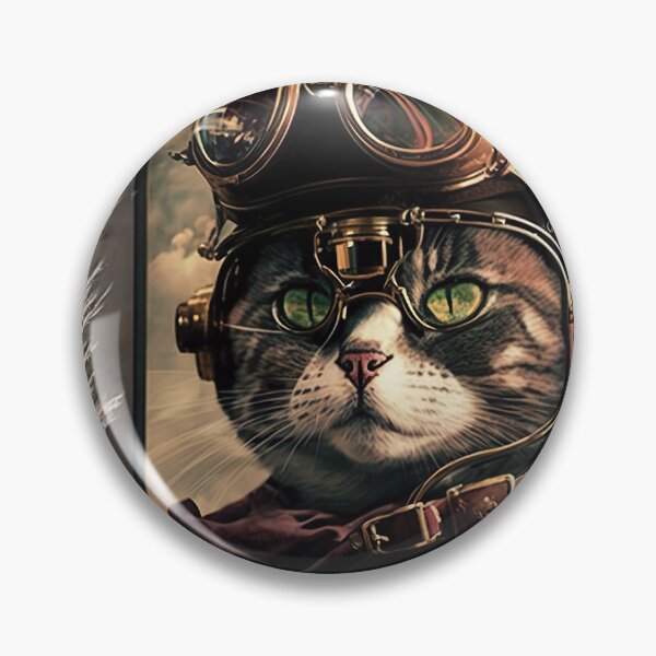 Item preview, Steampunk Cat designed and sold by InkspireWay.