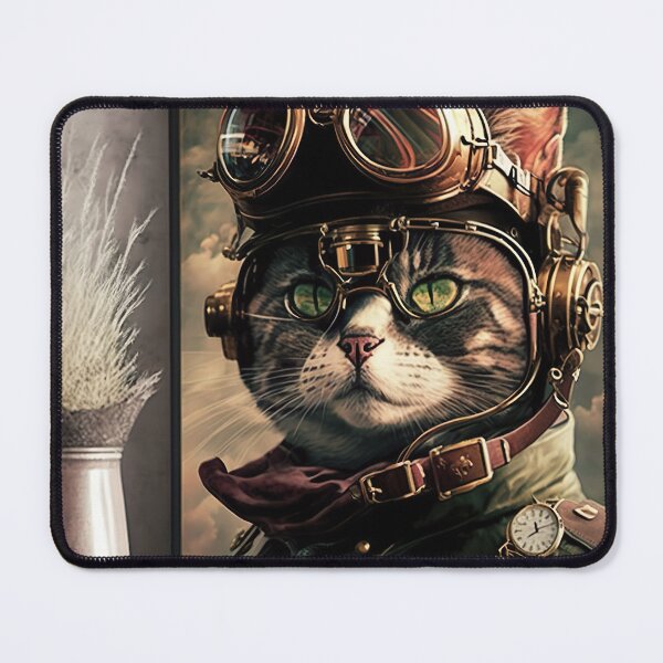 Item preview, Steampunk Cat designed and sold by InkspireWay.