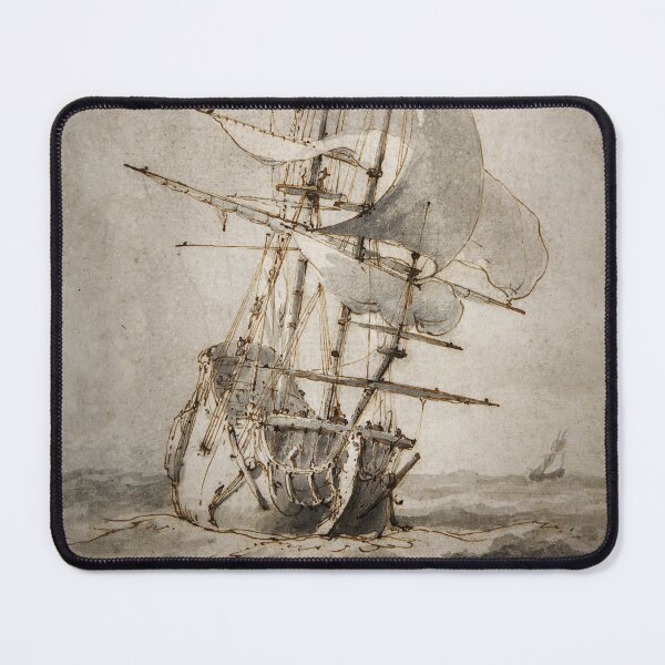 Item preview, a Ship at Sea (Ludolf Backhuysen Dutch, 17th century) designed and sold by Vintagenaut.