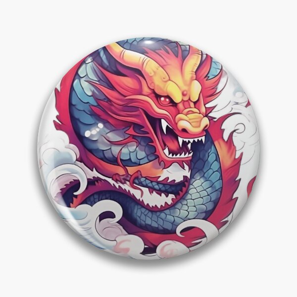 Item preview, colorful dragon tattoo design designed and sold by StrongSouls.