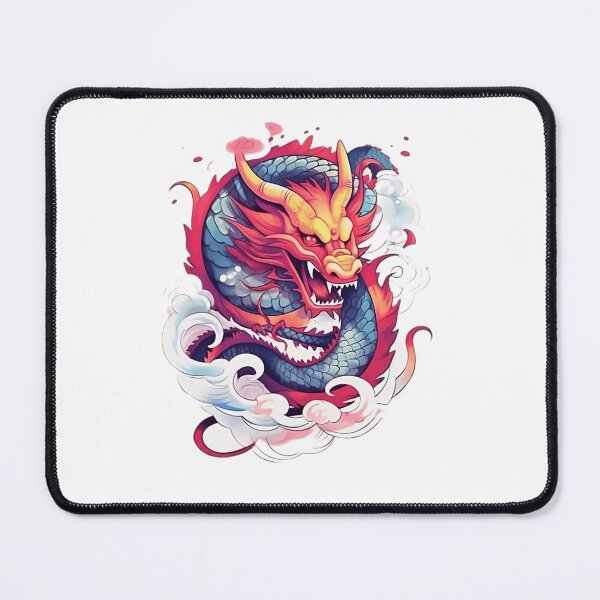 Item preview, colorful dragon tattoo design designed and sold by StrongSouls.