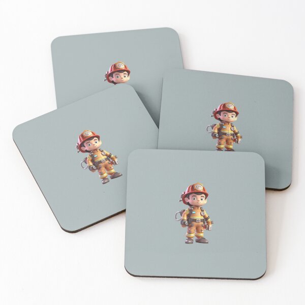 Item preview, 3d cartoon firefighter designed and sold by Digital-Livvy.