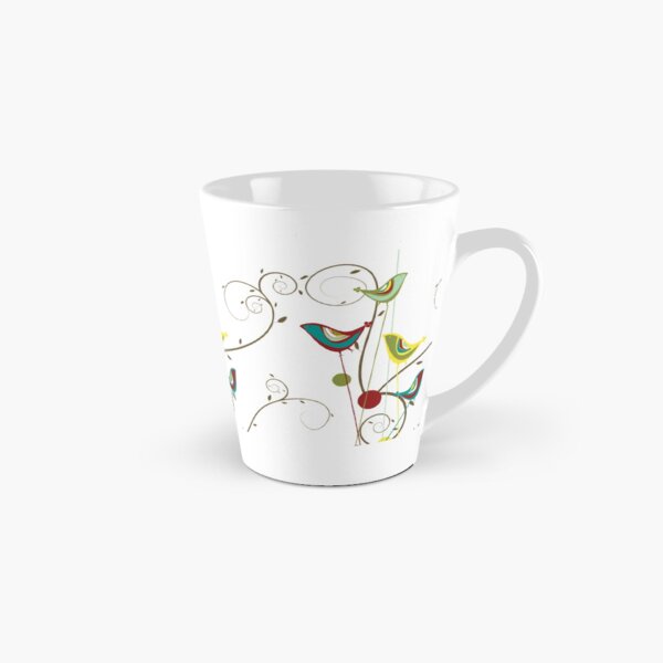 Item preview, Colorful Whimsical Red, Teal and Yellow Summer Birds with Swirls II © fatfatin designed and sold by fatfatin.