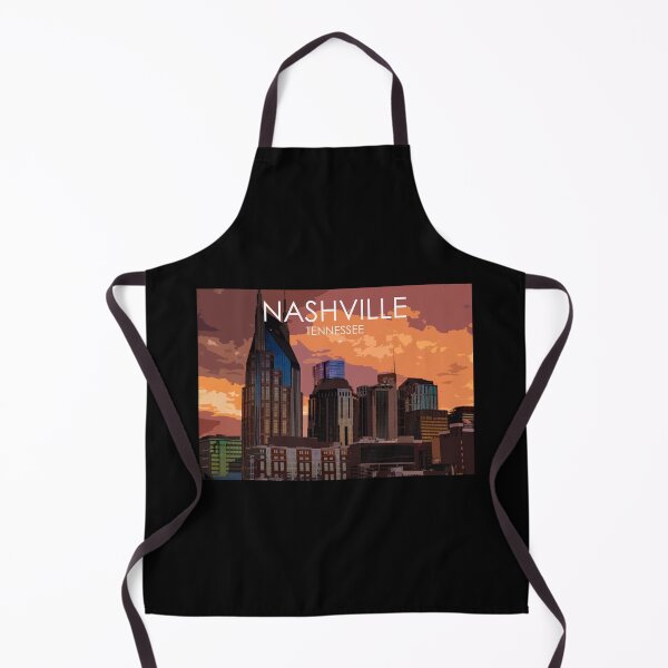 Item preview, Nashville, Tennessee, City, Skyline, Sunset, USA, Travel Print designed and sold by summattodraw.