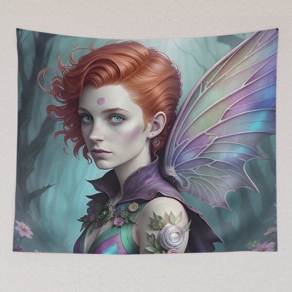 Item preview, Red Haired Seelie Faerie in the Forest designed and sold by Erika V..