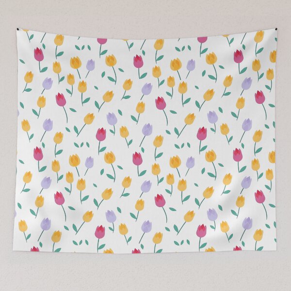 Item preview, Colorful tulips pattern designed and sold by enipra.