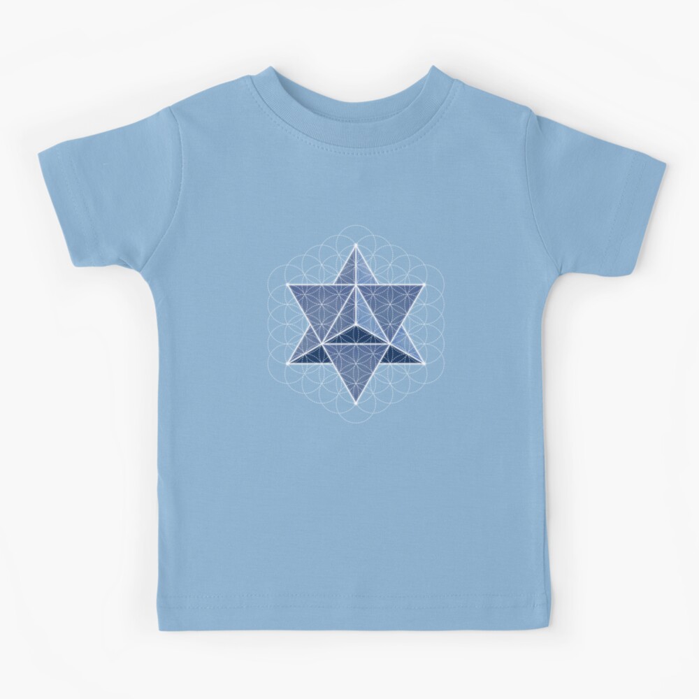 Merkaba & Flower of life on angelite