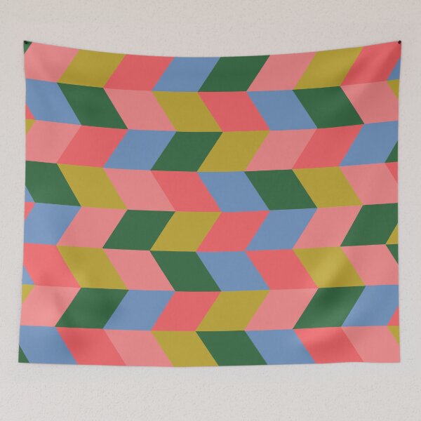 Item preview, Op Art Geometric Print in Cool and Warm designed and sold by springstdesign.