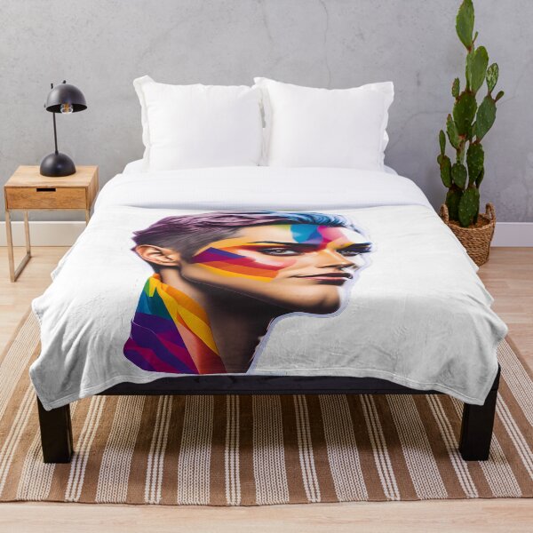 Aperçu de l'œuvre Les visages de l'arc-en-ciel Gay Pride Lesbian! Mois! LGBTQIA créée et vendue par PrintDesignFlow.
