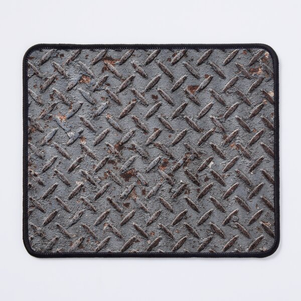 Item preview, Vintage old rusty diamond metal plate texture photography designed and sold by nachodramis.