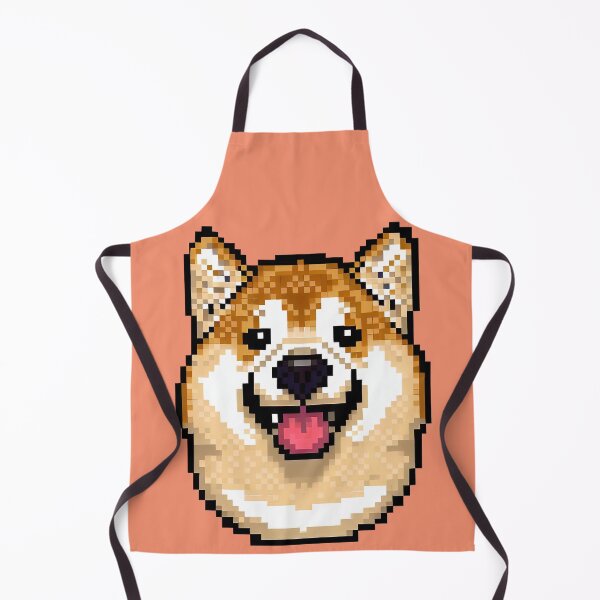 Item preview, Cute Shiba Inu Pixel Portrait in 2D - Pixel Dog Art designed and sold by Woof-n-Wear.