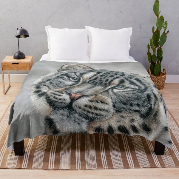 Item preview, snow leopard animal decor designed and sold by NathBros.