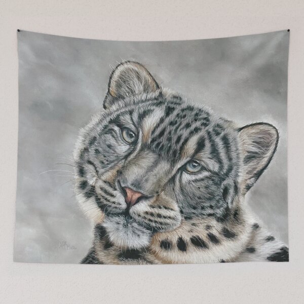Item preview, snow leopard animal decor designed and sold by NathBros.