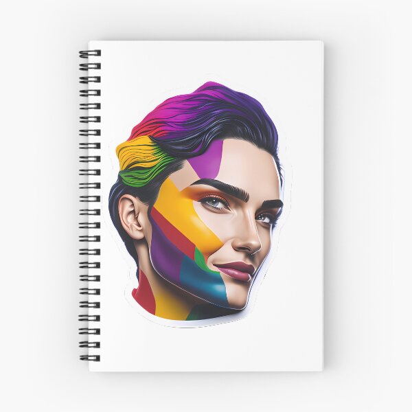 Artikelvorschau, Stolze lesbische und schwule Regenbogengesichter! Monat! LGBTQIA entworfen und verkauft von PrintDesignFlow.