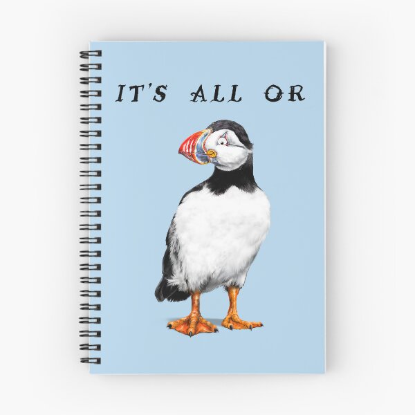 Item preview, It's All Or Puffin | B Cartoon Puffin Bird designed and sold by Snootrac.