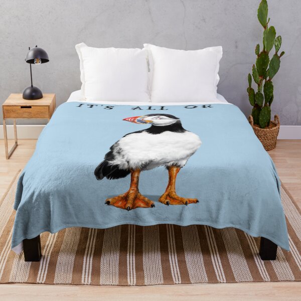 Item preview, It's All Or Puffin | B Cartoon Puffin Bird designed and sold by Snootrac.