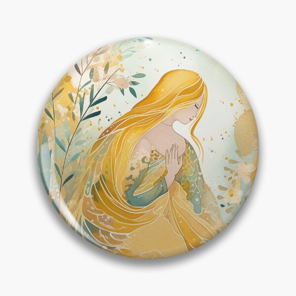 Item preview, Golden hair princess from folktales designed and sold by EmeraldeaArt.