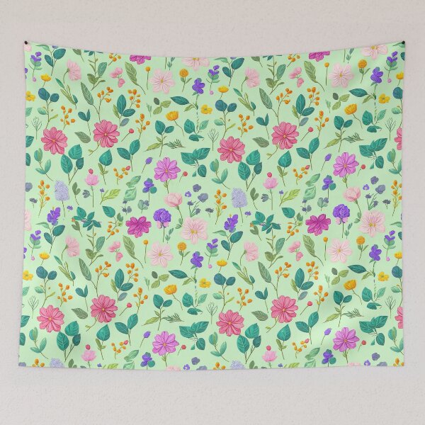 Item preview, Vintage Floral Pattern in Watercolor Style designed and sold by EBESIGN.