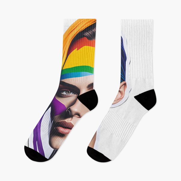 Item preview, ¡Orgullo lesbiano gay caras de arco iris! ¡Mes! LGBTQIA designed and sold by PrintDesignFlow.