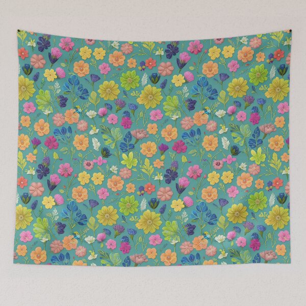 Item preview, Vintage Floral Pattern in Watercolor Style designed and sold by EBESIGN.