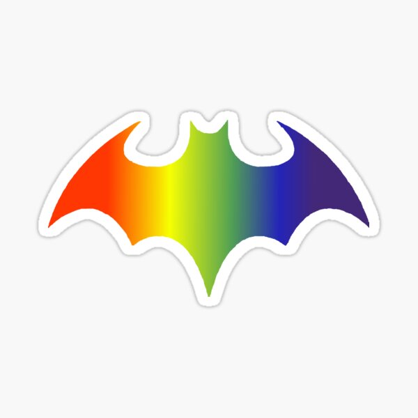 Aperçu de l'œuvre Logo de chauve-souris arc-en-ciel Pride créée et vendue par AdriftCharacter.