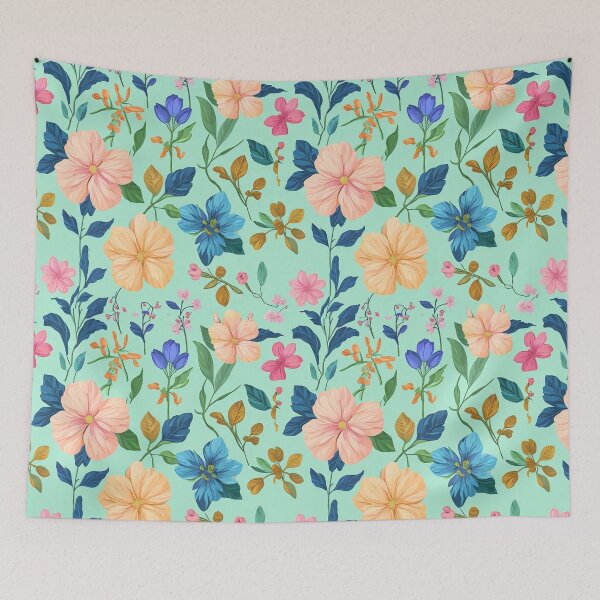 Item preview, Vintage Floral Pattern in Watercolor Style designed and sold by EBESIGN.