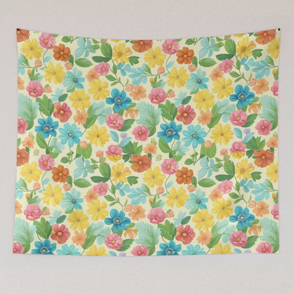 Item preview, Vintage Floral Pattern in Watercolor Style designed and sold by EBESIGN.