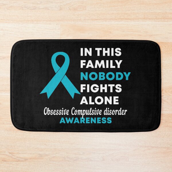 Item preview, In This Family Nobody Fights Alone Obsessive Compulsive Disorder OCD Awareness designed and sold by Color-Sparkle.