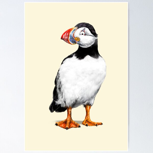 Item preview, Save the Puffins! | Cartoon Puffin Sea Bird designed and sold by Snootrac.