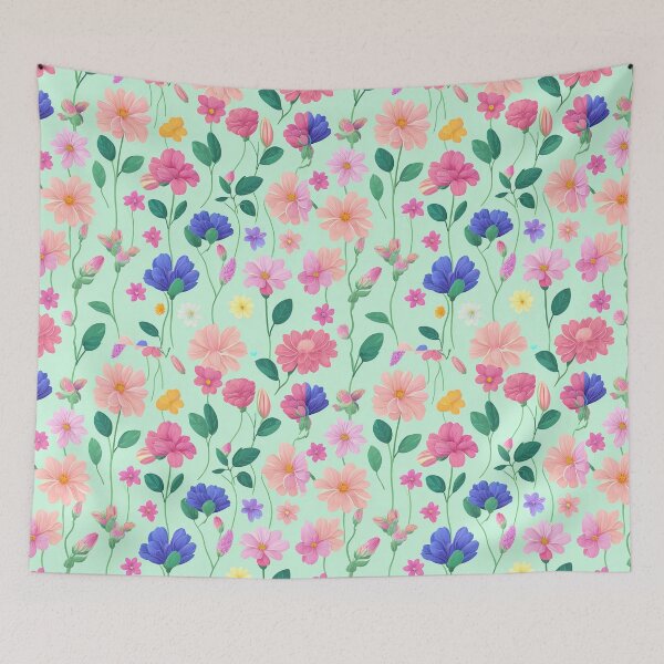 Item preview, Vintage Floral Pattern in Watercolor Style designed and sold by EBESIGN.