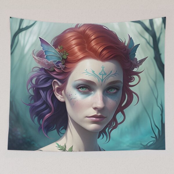 Item preview, Red Haired Seelie Faerie in the Forest designed and sold by Erika V..